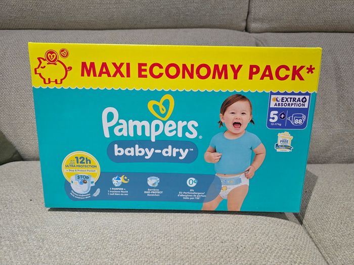 1 Maxi Pack Couches Baby-Dry Pampers Taille 5+ - photo numéro 2