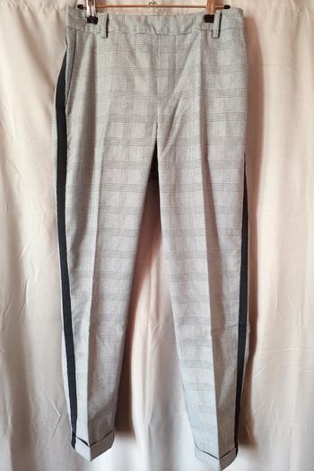 Pantalon habillé femme noir et blanc