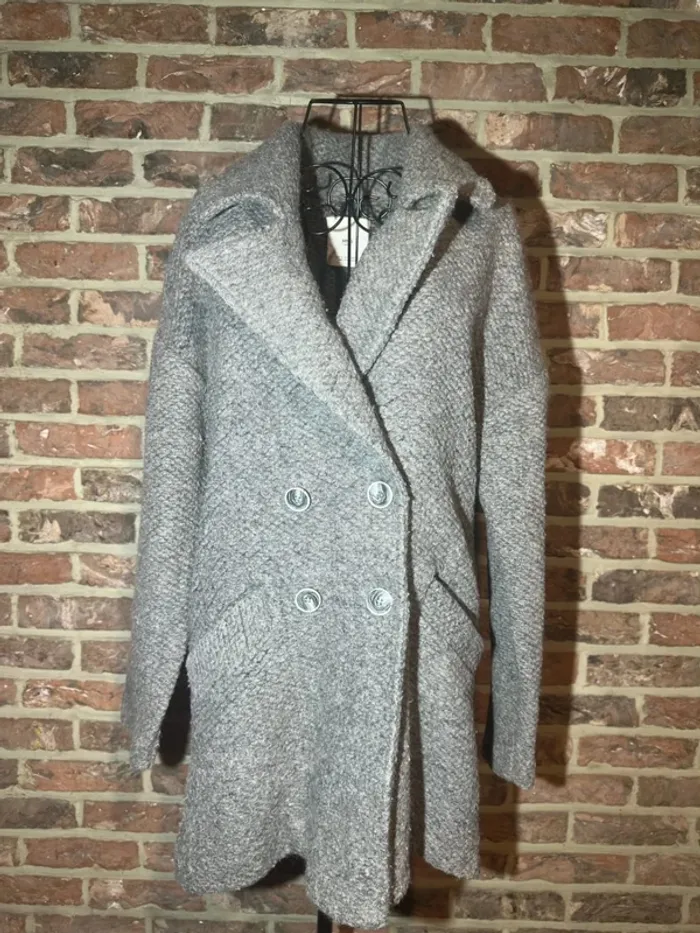 Veste grise MANGO Taille S / 36 - photo numéro 3