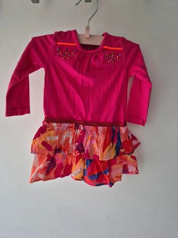 Robe mi-longue Catimini Rose manches longues 12 mois 74 cm