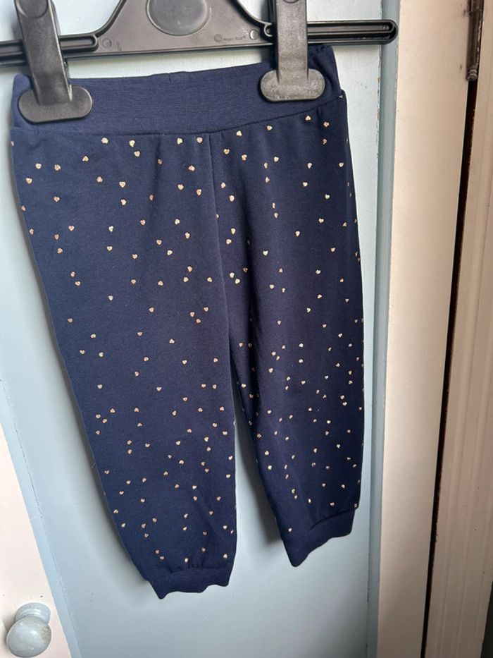 Sarouel bleu , étoiles dorées, 12 mois