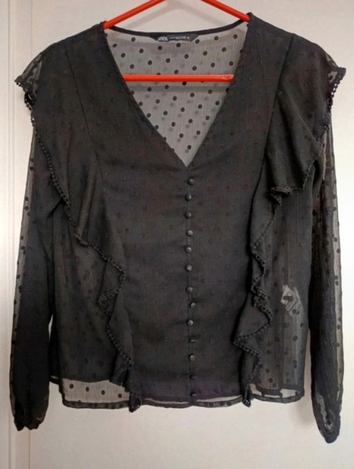 Blouse Zara noir, taille M