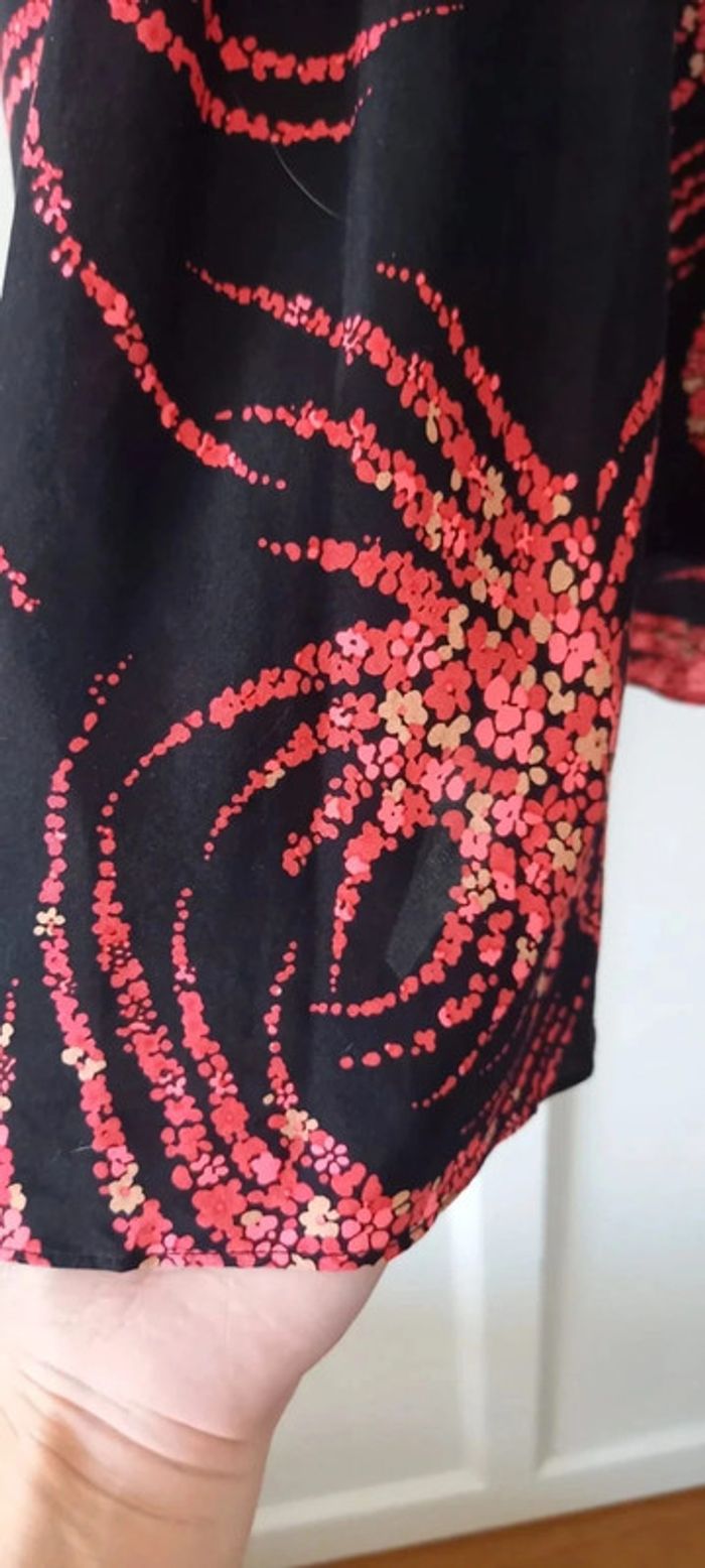 Robe fleuris noir et rose Vanessa Bruno 42 - photo numéro 5