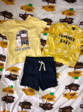 Lot teeshirt/short