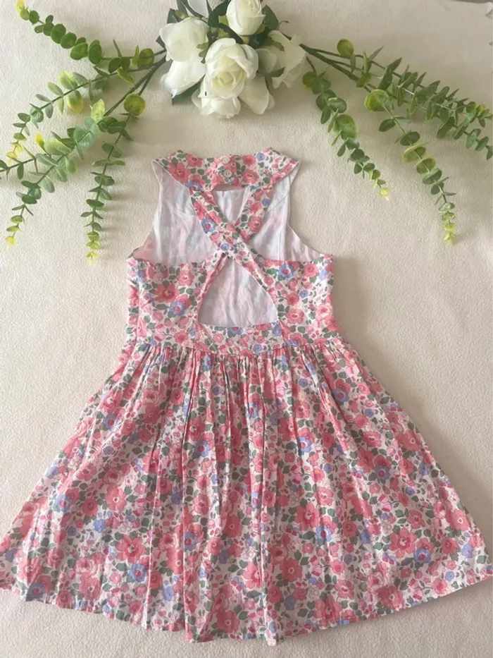 🌸 Robe créatrice 4 Pommes – Liberty Betsy Tuileries – Taille 4 ans 🌸 - photo numéro 3