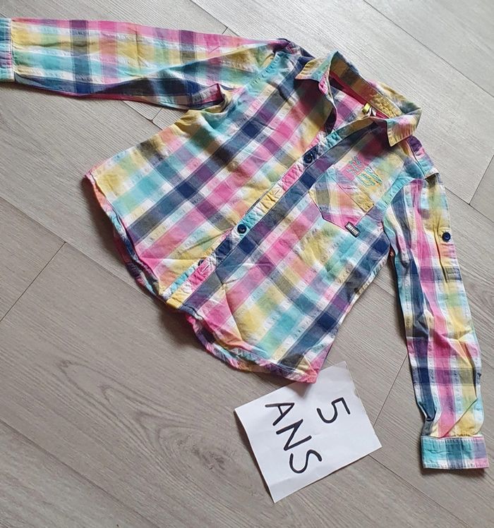 Chemise multicolore 5ans garçon