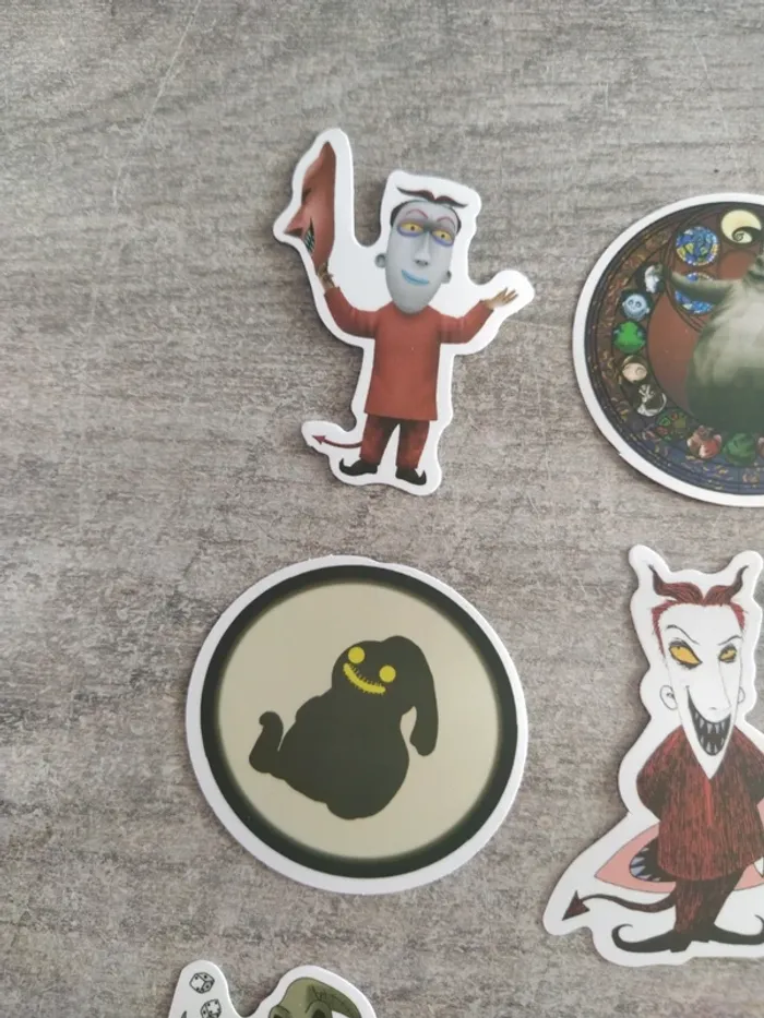 Lot de stickers films l'étrange Noël de monsieur jack (lot B) - photo numéro 2