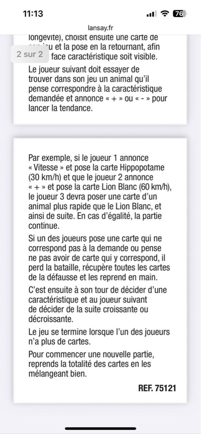 Jeu de bataille Une saison au Zoo - photo numéro 5