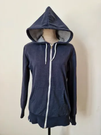 Gilet sweat a capuche soft gris taille L