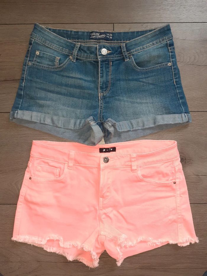 Lot de 2 mini shorts