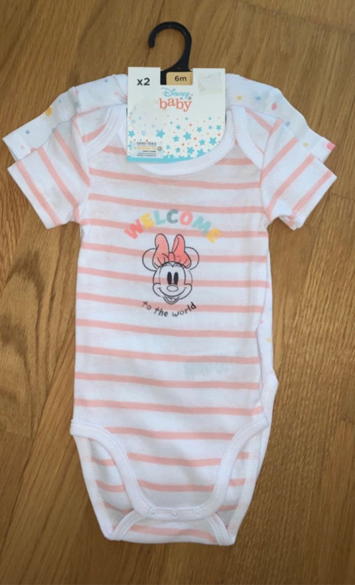 2 bodies Disney Daisy Taille 6 Mois
