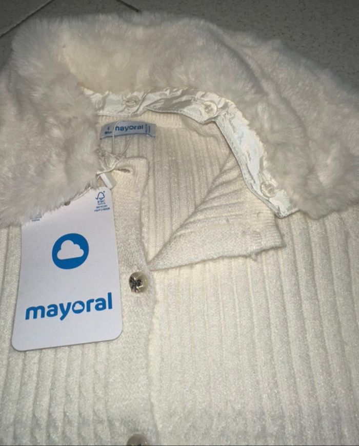 Lot de gilets filles gris écru Mayoral 6 ans - photo numéro 8