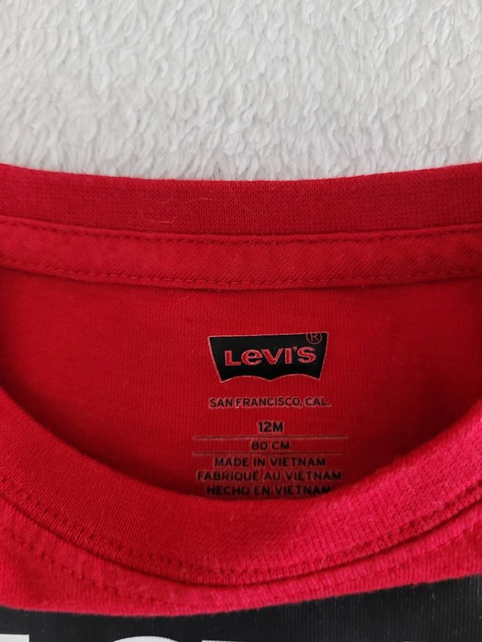 Lot tee-shirts manches longues levis 12 mois - photo numéro 5