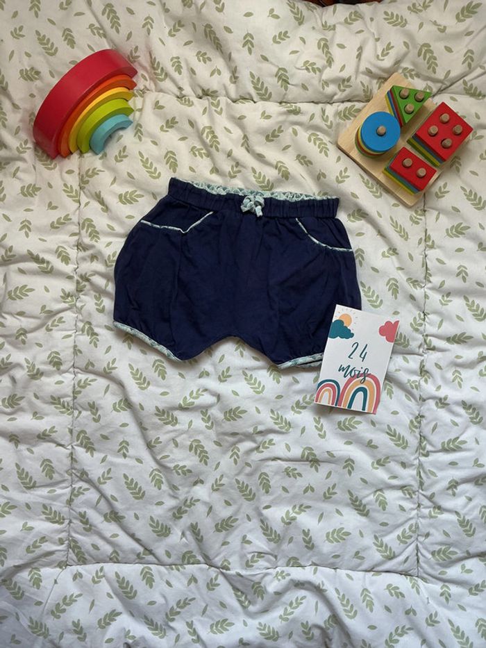 short sarouel marine obaibi 23 mois