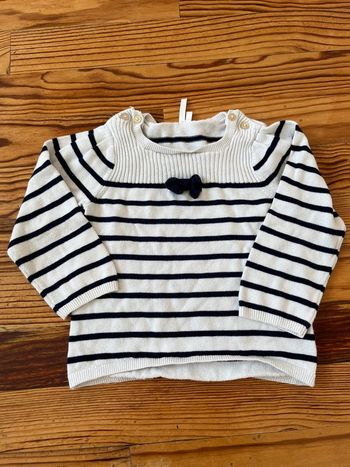 Pull marinière léger 92cm 36 mois