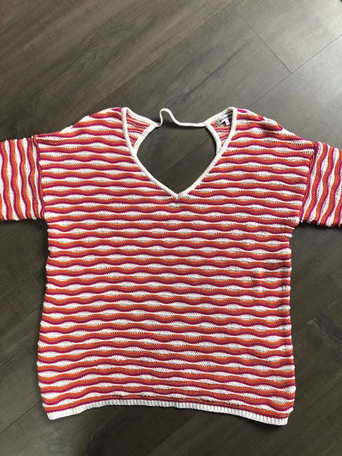 Pull Bonobo printemps taille XS multicolore rayé