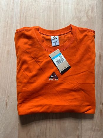T-shirt Manches Longues Orange Nike ACG M