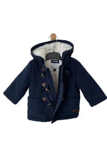 Manteau bleu marine (intérieur effet mouton) - Kiabi 6 mois