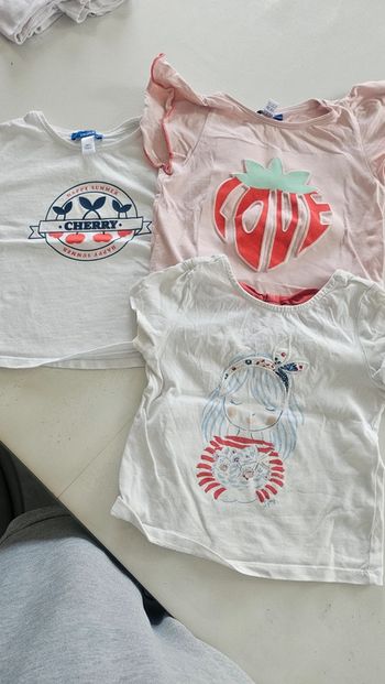Lot tee-shirt manche courte okaidi