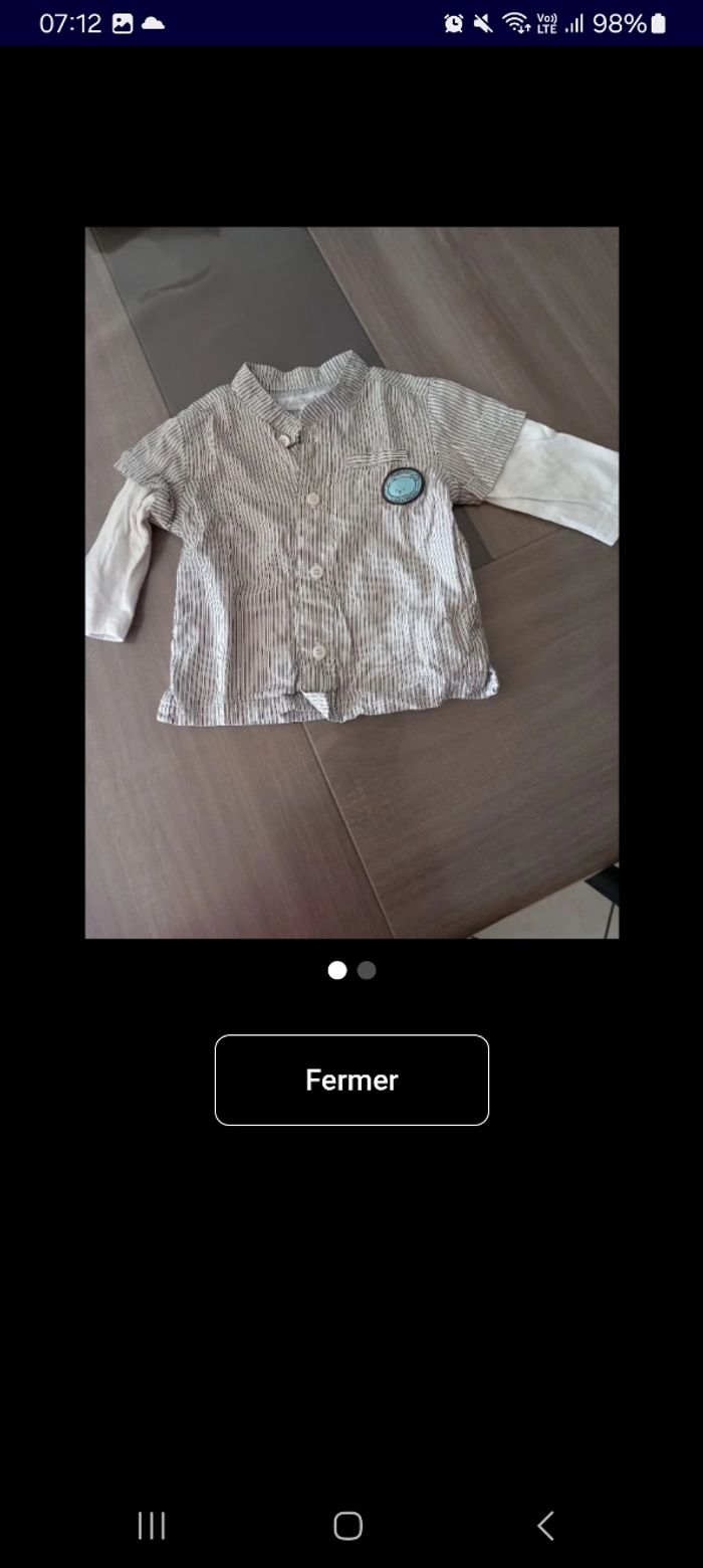 Chemise avec manche T.shirt