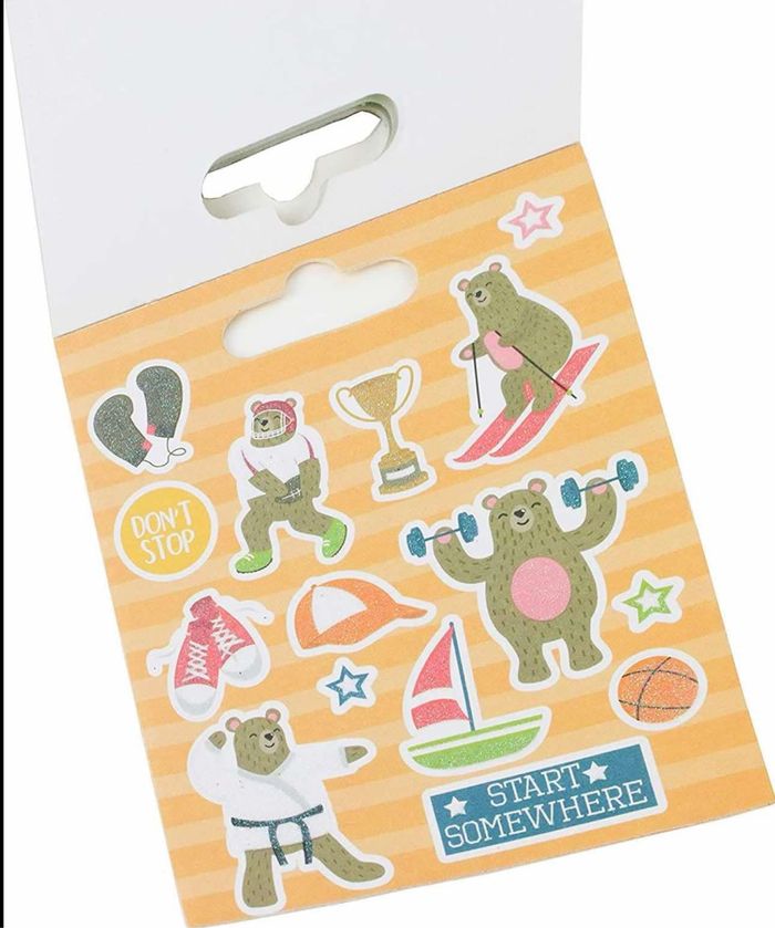 Livret 132 Stickers Autocollant Thème Sport Ourson Dovecraft - photo numéro 6