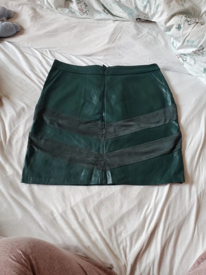 Mini jupe en cuir