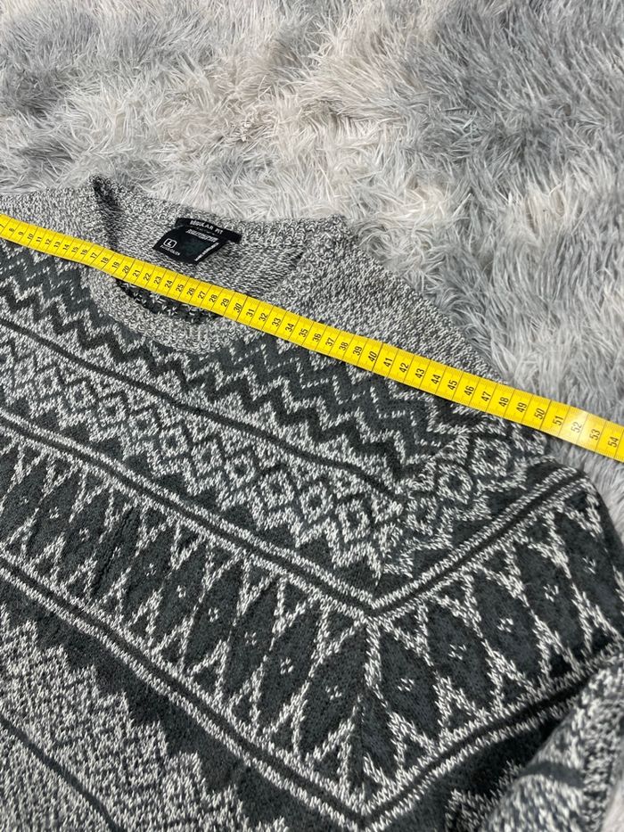 Pull D’hiver Vintage 90s Regular Fit L/L Homme Gris - photo numéro 2