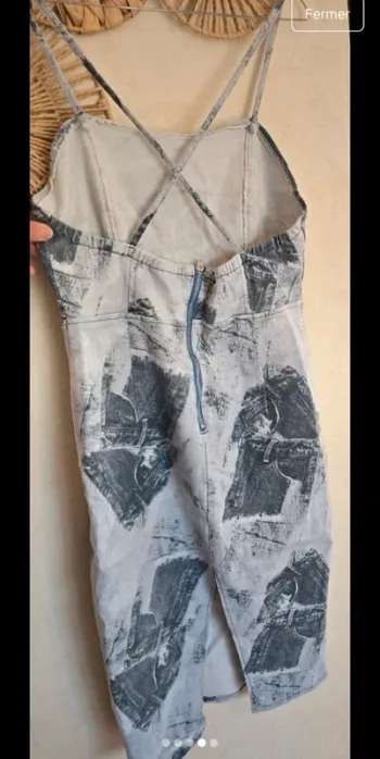 Robe en jean délavé neuve