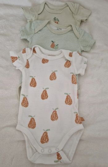 Lots de 3 bodys manche courte