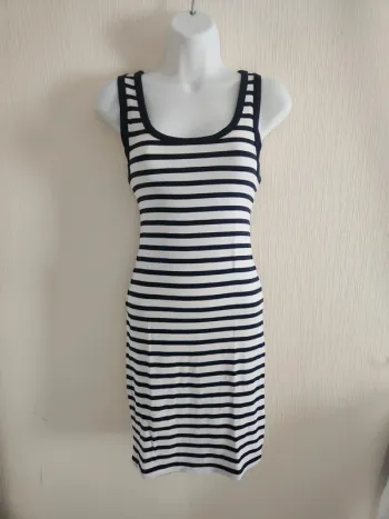 Robe marinière sans manches coton H&M taille S