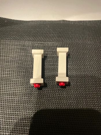 Playmobil lot 2 poteaux blancs 4,5cm centre équestre 4190 chevaux équitation écurie