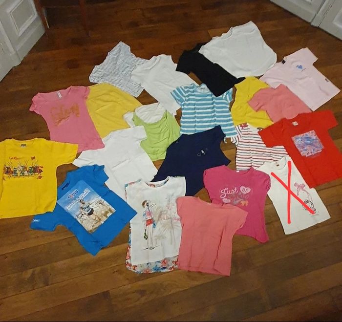 Lot de 20 tee-shirts fille