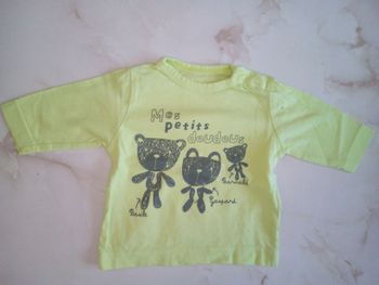 Maillot manches longues garçon 1 mois