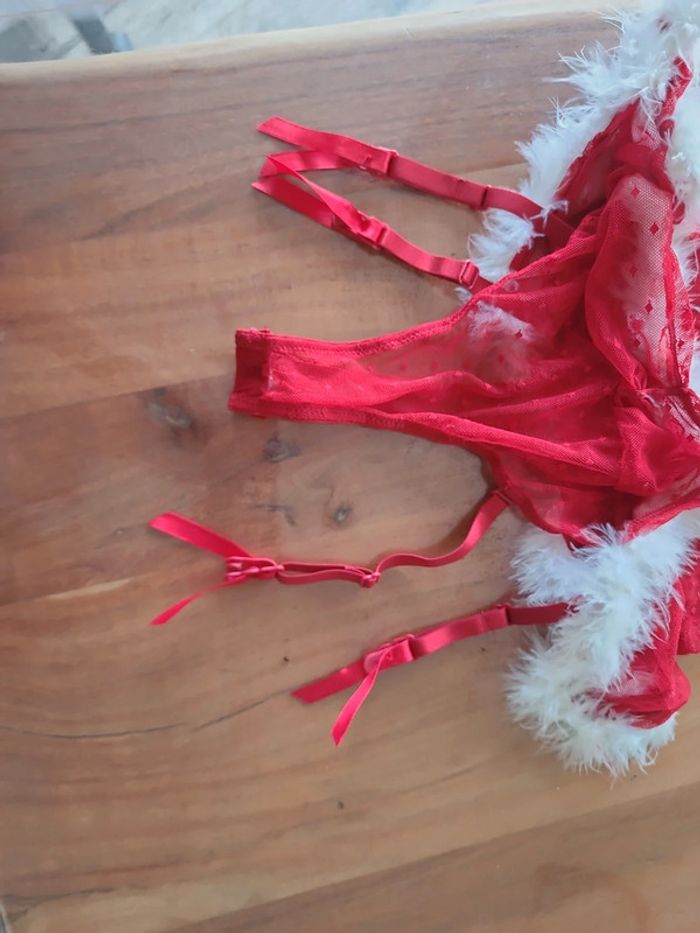 Guêpière rouge noel - photo numéro 2