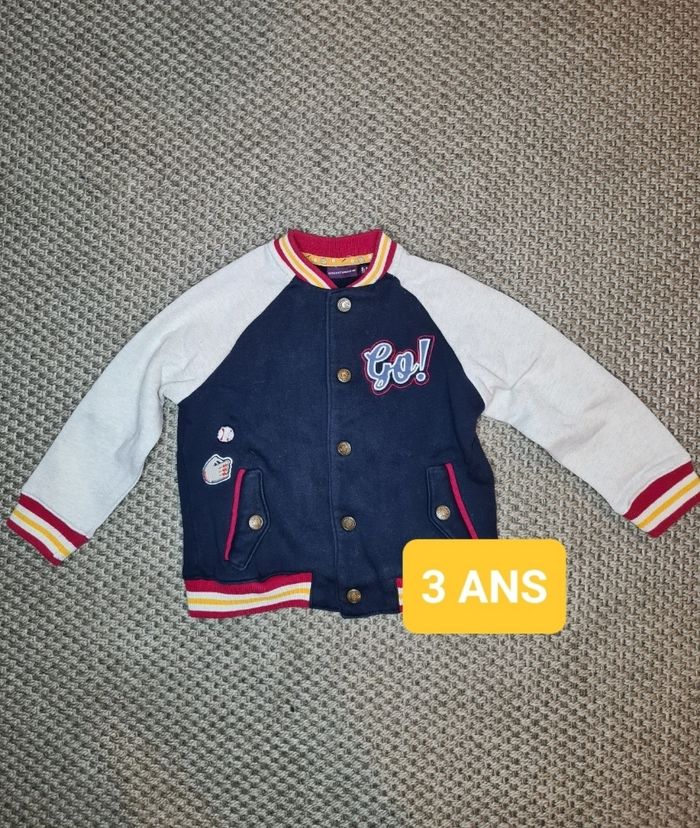Manteau veste à boutons garçon - 3 ans