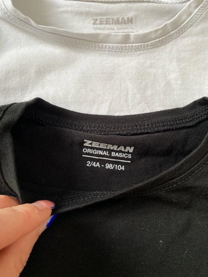 Lot de 4 maillots de corps manches longues zeeman - photo numéro 3
