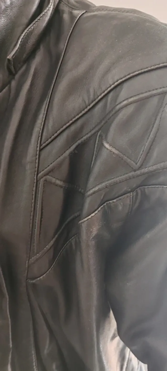 Veste en cuir homme taille 50 - photo numéro 3