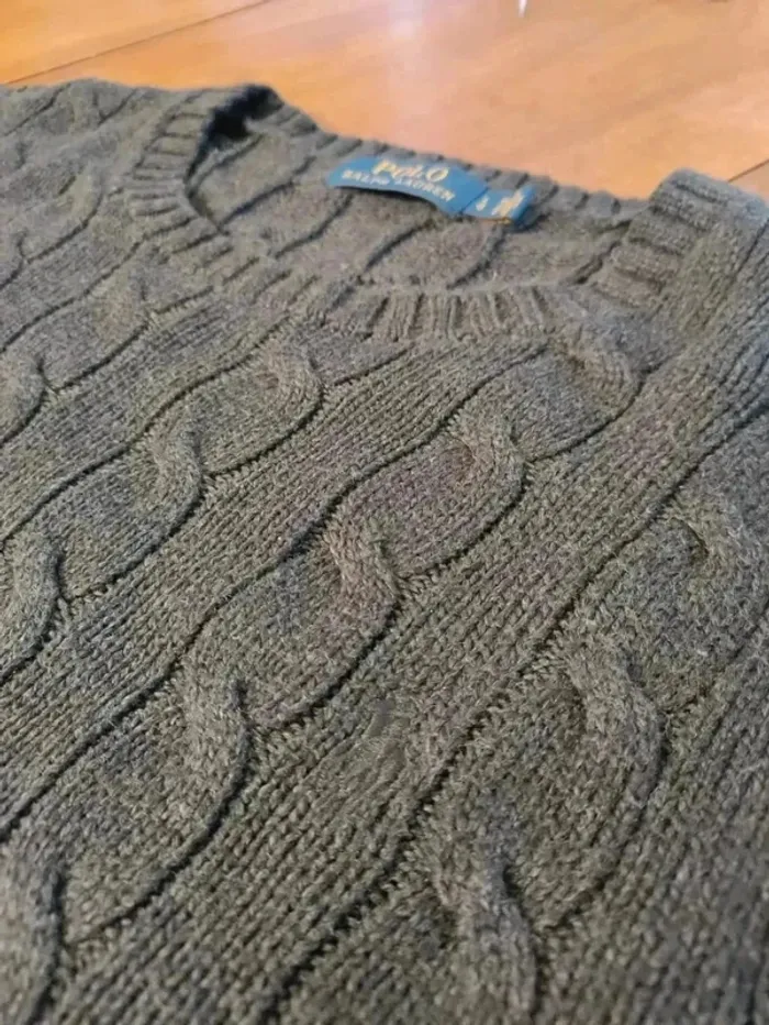 Pull torsadé à col rond - photo numéro 5