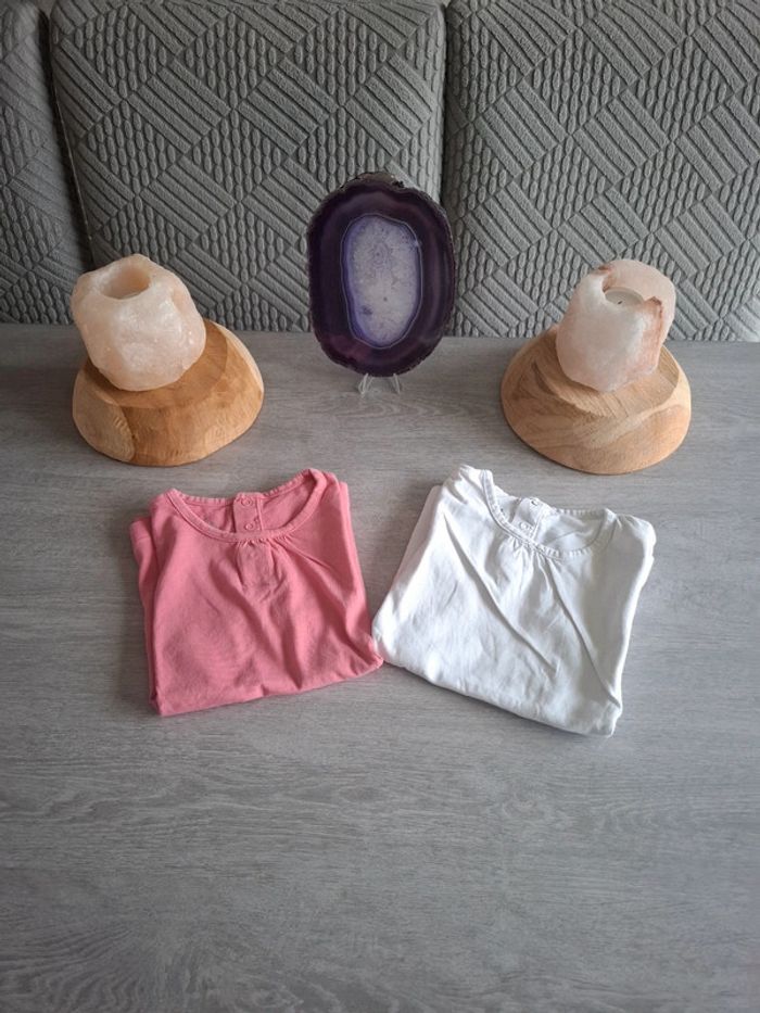 T-shirt à manche courte 24 mois lot de 2