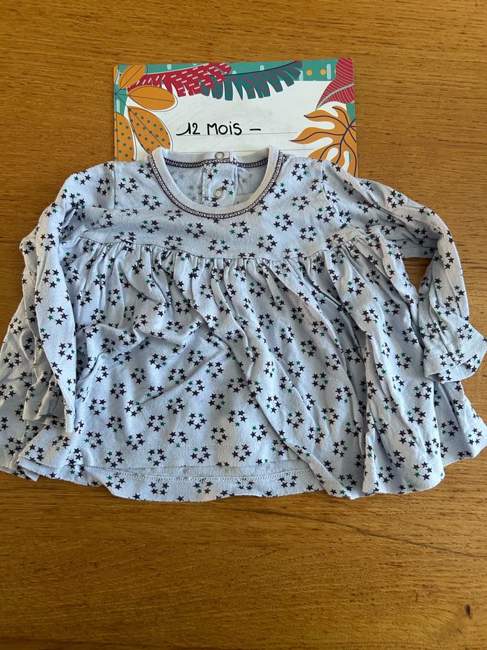 Lot de tee-shirts ML fille - 12 pièces - 12 mois - photo numéro 3