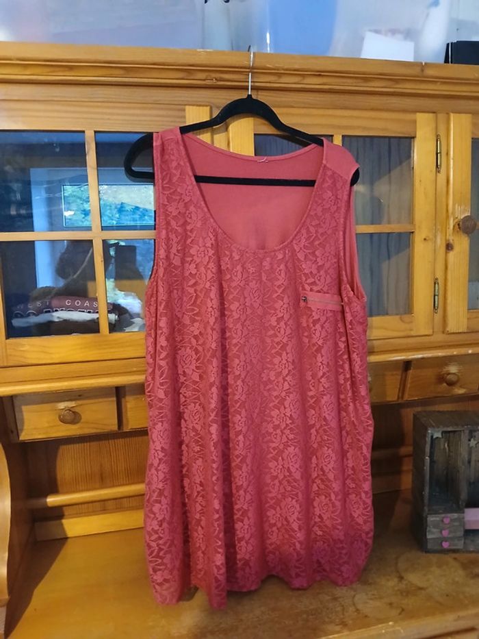 Tunique rose taille 48