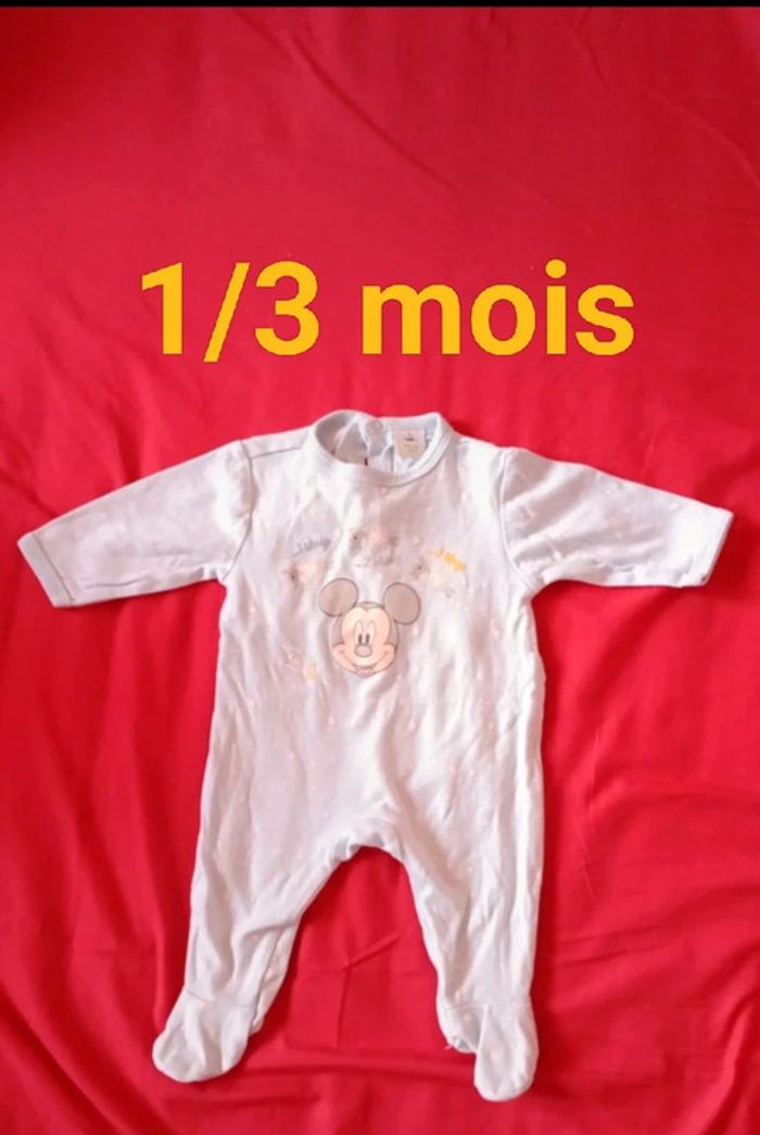 Pyjama léger garçon 1/3 mois - Mickey