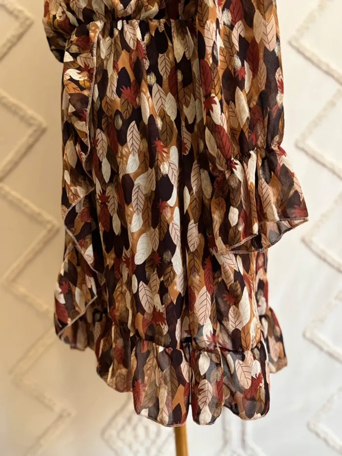 Robe portefeuille automne Flamant Rose – Taille M Stockholm - photo numéro 6