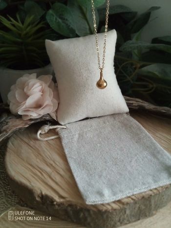 Collier sautoir pendentif doré