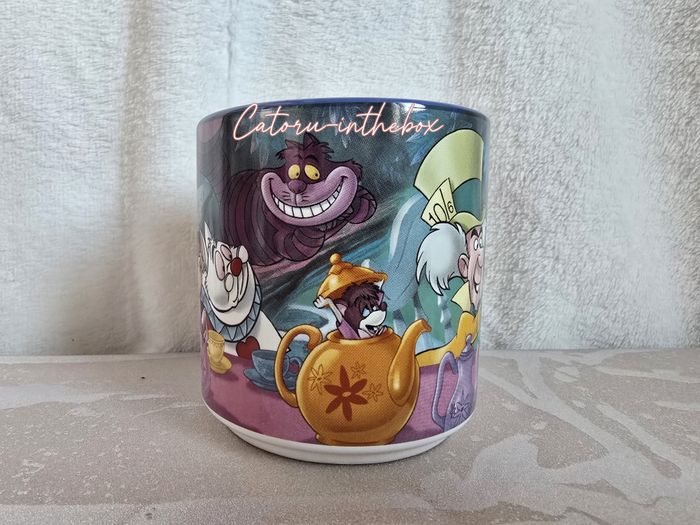 Tasse scène Disney Alice pays des merveilles Cheshire Lapin blanc - photo numéro 4
