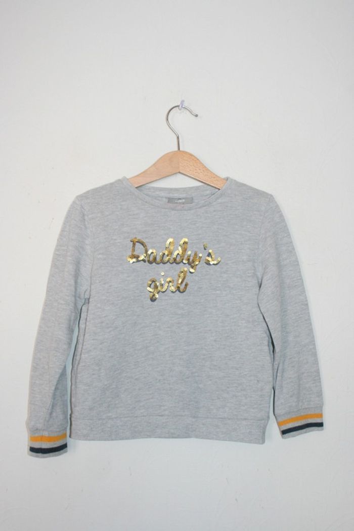 Sweat gris JBC taille 116, environ 6 ans