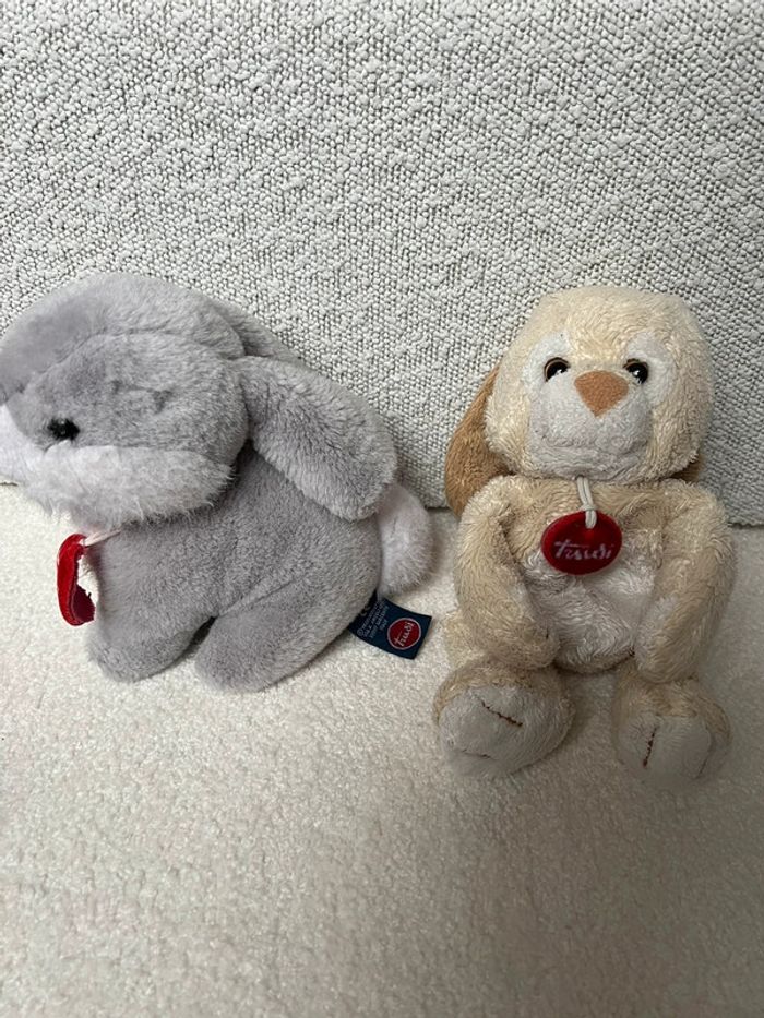 Lot de 2 peluches Trudi lapins - photo numéro 2
