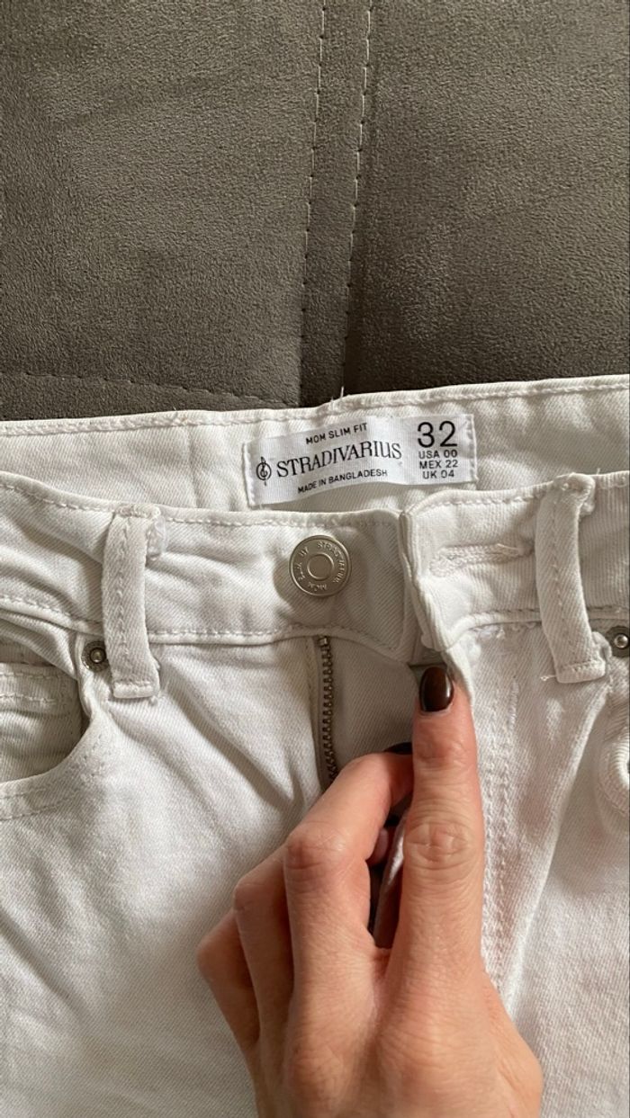 Jean blanc stradivarius - photo numéro 3