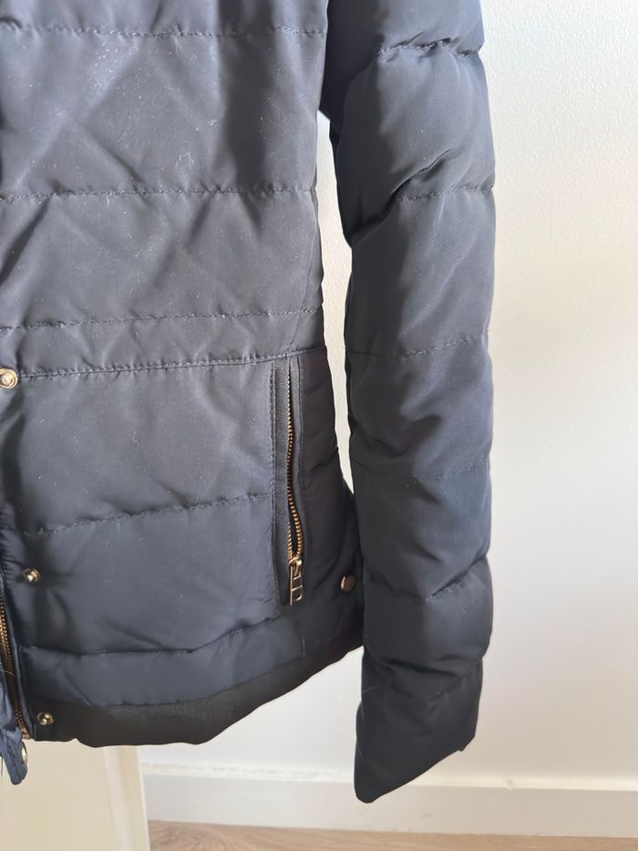 Zara doudouneà capuche fausse fourrure Taille XS - photo numéro 2