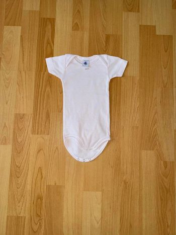 Body manches courtes Petit Bateau - 6 mois (67 cm) - Rose pâle